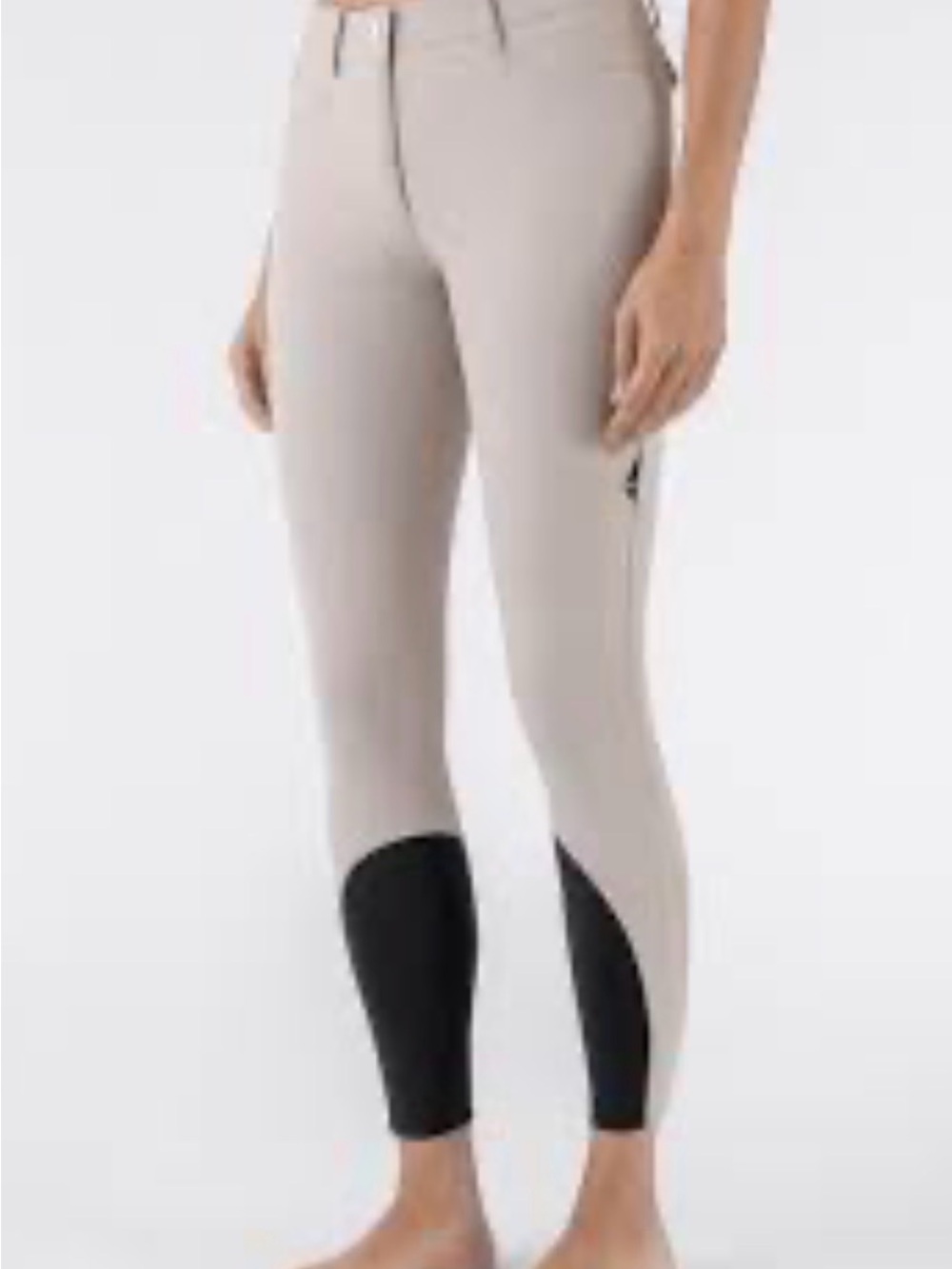 Equiline Commessa Knee Patch Equestrian Riding Breeches Pants - Tan